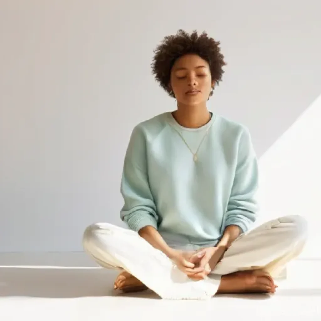 자기 성찰을 통해 성격 개선하기 - **Prompt 1: Inner Compass and Self-Discovery**
A serene and contemplative person of ambiguous ge...